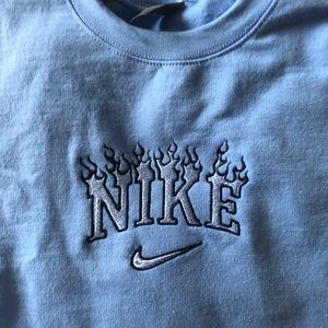 Custom nike sweatshirt 💙✨